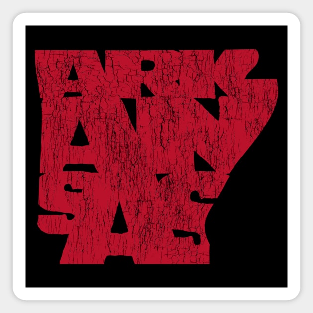 Arkansas Text Magnet by rt-shirts